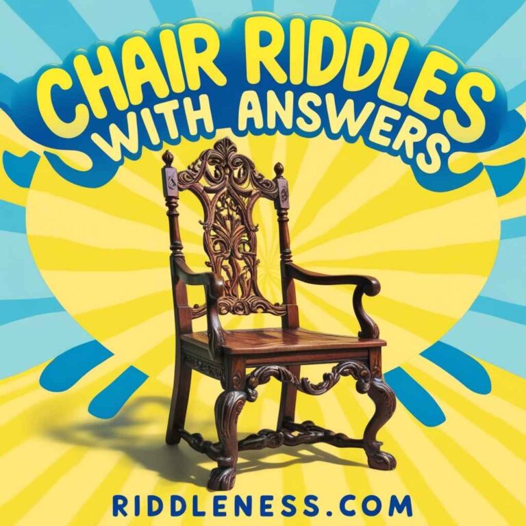 100+ Chair Riddles With Answers - Riddleness