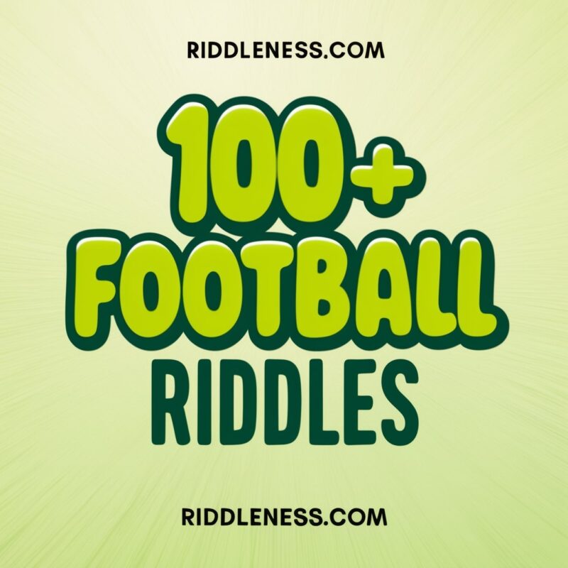 Yellow Football Riddle Text 100+ Football Riddles With Answers - Riddleness